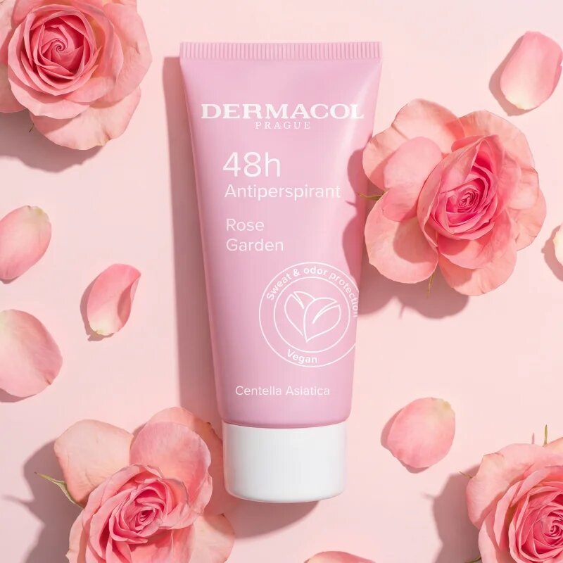 Dermacol 48h Antiperspirant anti-perspirant crema cu efect calmant parfum Rose Garden 50 ml