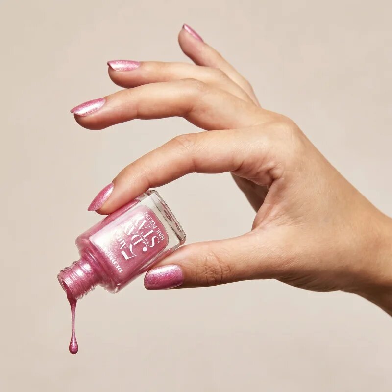 Dermacol 5 Day Stay Aura lac de unghii cu rezistenta indelungata stralucire de perla culoare 69 Rose Glow 11 ml
