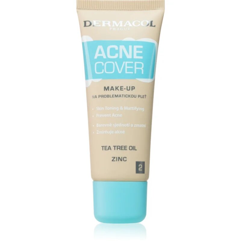Dermacol Acne Cover machiaj calmant cu ulei din arbore de ceai culoare No. 2 30 ml
