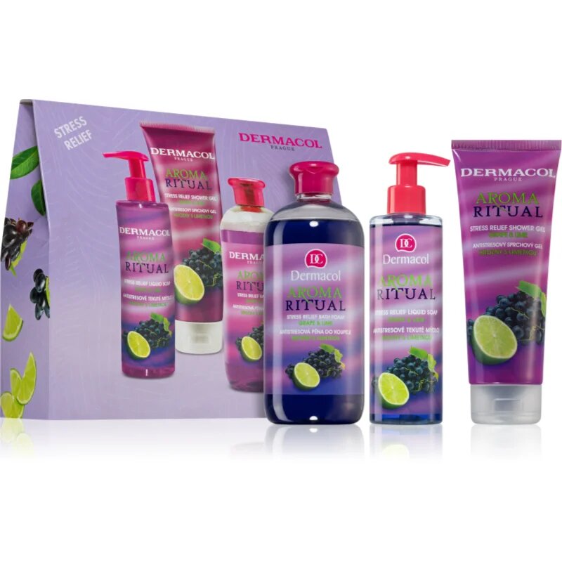 Dermacol Aroma Moment Grape & Lime set cadou pentru baie