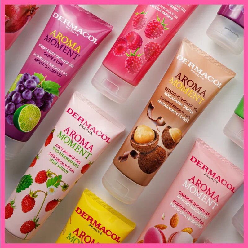 Dermacol Aroma Moment Wild Strawberries gel de dus racoritor 30 ml