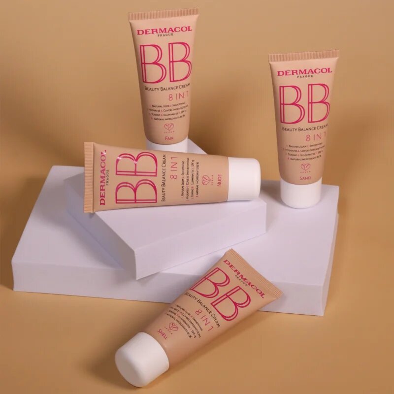 Dermacol Beauty Balance cremă BB cu efect de hidratare SPF 15 N.3 Shell 30 ml