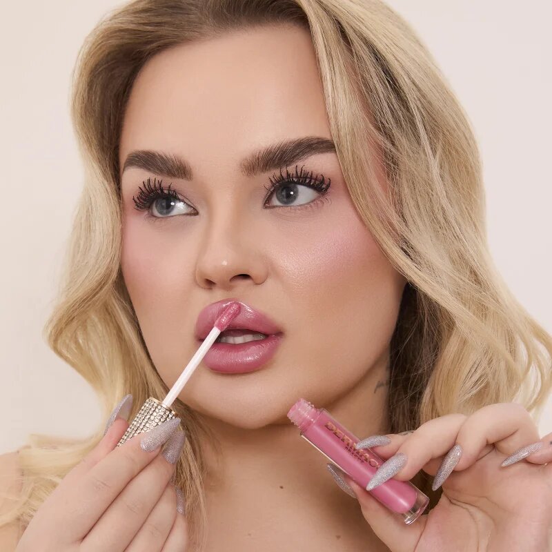 Dermacol Diamond Edition Peptide Lip Glaze luciu de buze de ingrijire cu peptide culoare 04 Rose Amber 2.5 ml