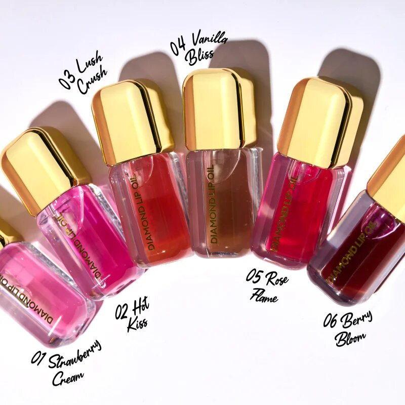 Dermacol Diamond Lip Oil ulei nuanțator pentru buze cu efect de crestere culoare 06 Berry Bloom 4 ml