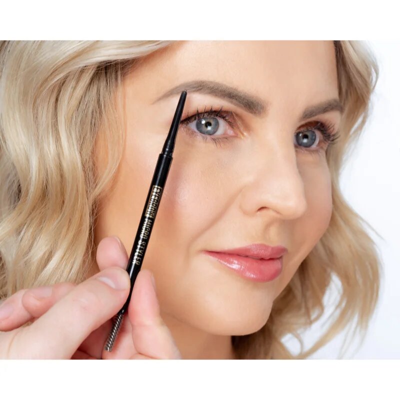 Dermacol Eyebrow Micro Styler creion pentru sprancene cu pensula culoare No.01 0.1 g
