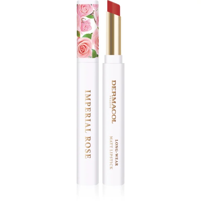 Dermacol Imperial Rose ruj mat cu aromă de trandafiri culoare 04 1.6 g