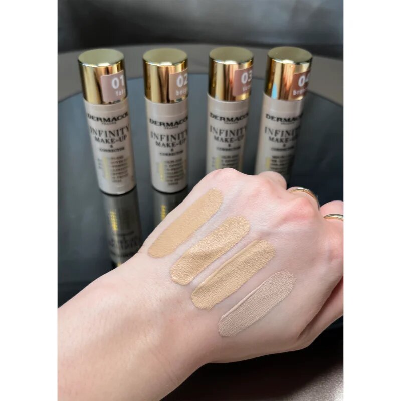 Dermacol Infinity fond de ten cu acoperire ridicată SPF 15 culoare 01 Fair 20 g