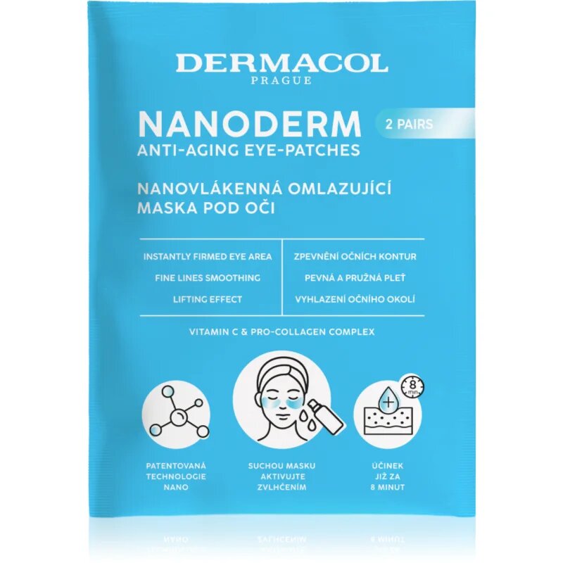 Dermacol Nanoderm Masca regeneratoare pentru ochi 2 pereche