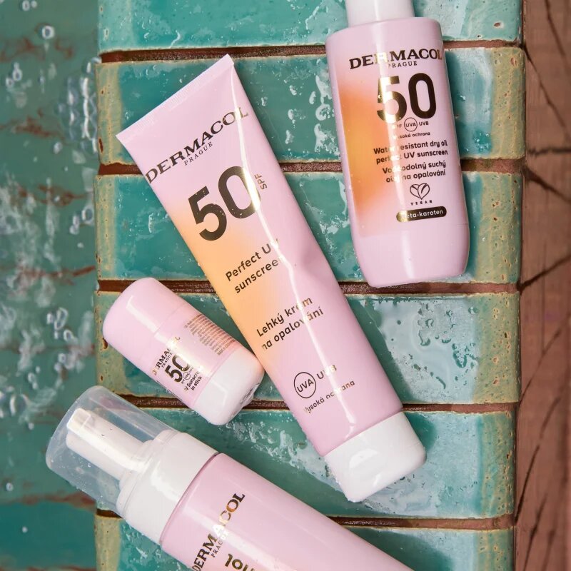 Dermacol Sun ulei uscat cu protecție solară rezistent la apa SPF 50 150 ml