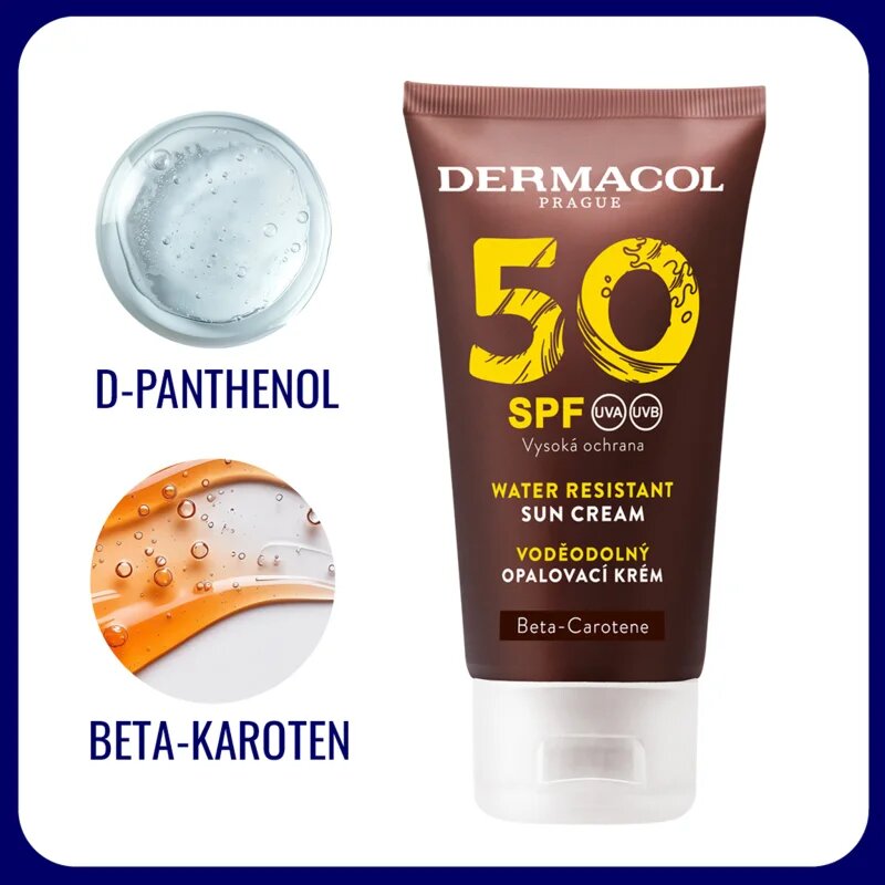 Dermacol Sun Water Resistant protectie solara rezistenta la apa pentru fata SPF 50 50 ml