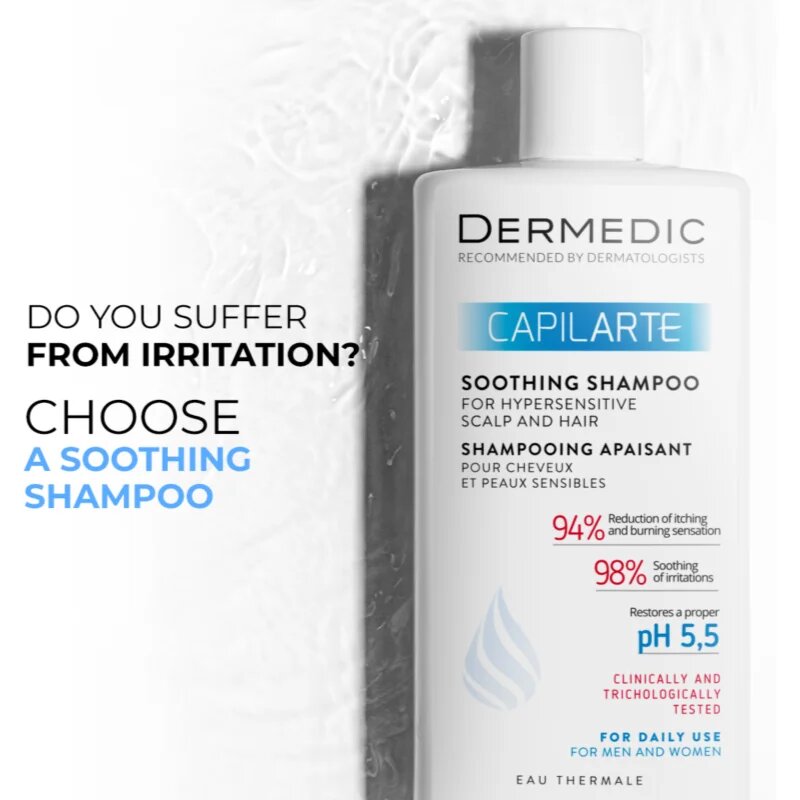 Dermedic Capilarte sampon cu efect calmant pentru piele sensibila si iritata 300 ml