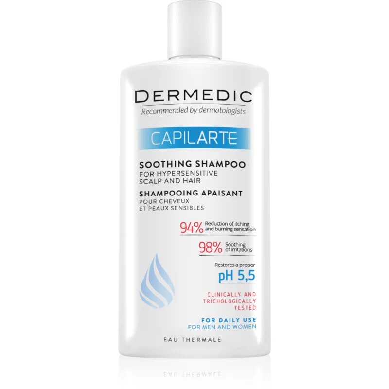 Dermedic Capilarte Soothing Shampoo sampon cu efect calmant pentru piele sensibila si iritata 300 ml