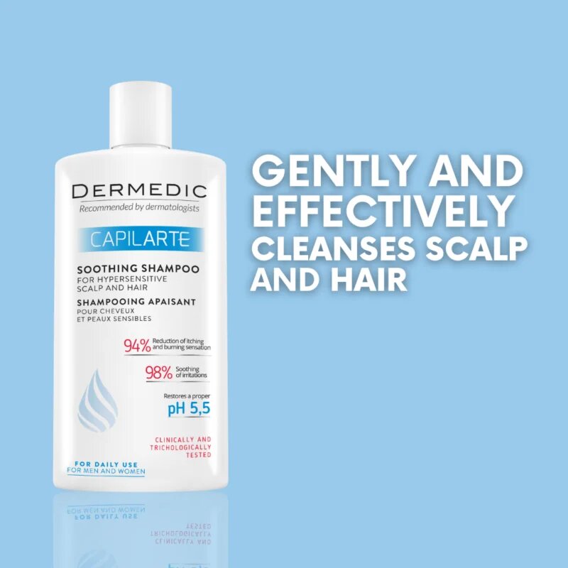 Dermedic Capilarte Soothing Shampoo sampon cu efect calmant pentru piele sensibila si iritata 300 ml