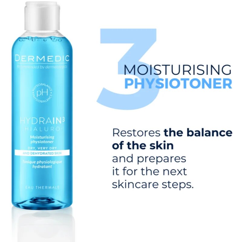 Dermedic Hydrain3 Hialuro tonic hidratant pentru piele foarte uscata 200 ml