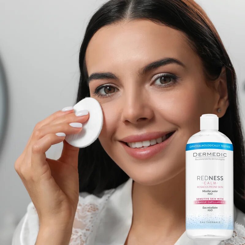 Dermedic Redness Calm apa cu particule micele pentru piele sensibila cu tendinte de inrosire 500 ml