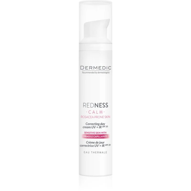 Dermedic Redness Calm crema corectoare pentru piele sensibila si inrosita SPF 20 40 ml