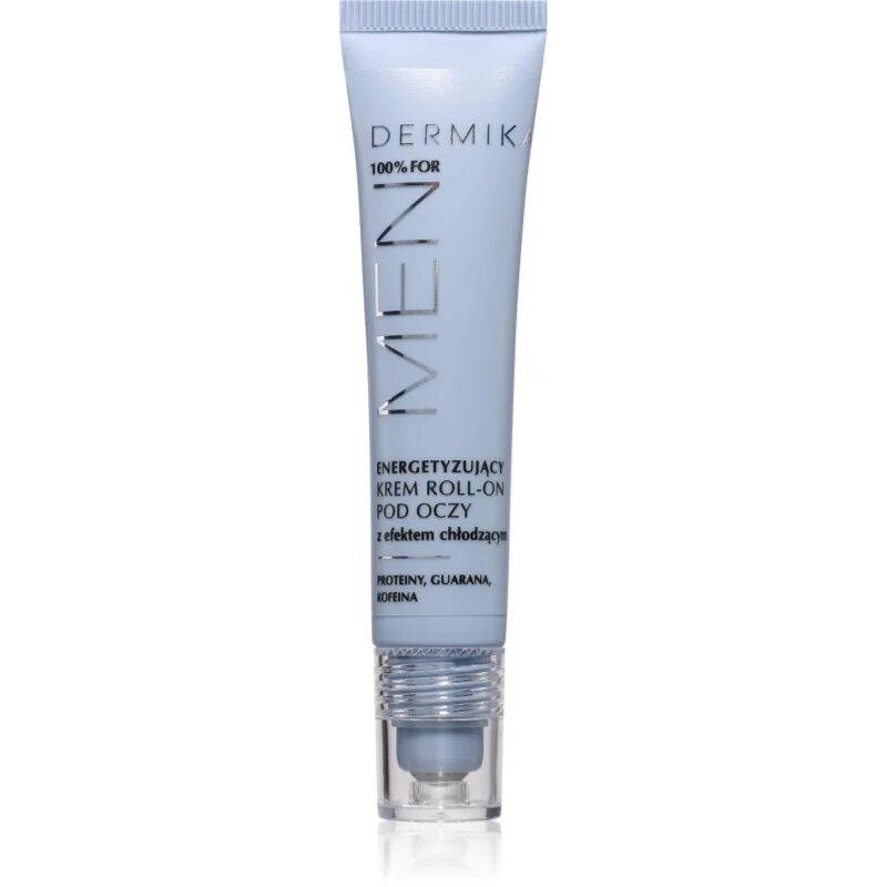 Dermika 100% for Men Roll-on pentru ochi racoritor pentru barbati 15 ml