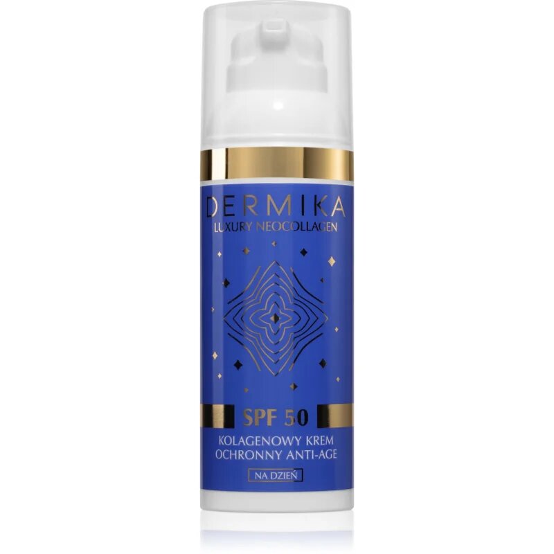 Dermika Luxury Neocollagen SPF 50 crema pentru fata cu efect de intinerire cu colagen 50 ml