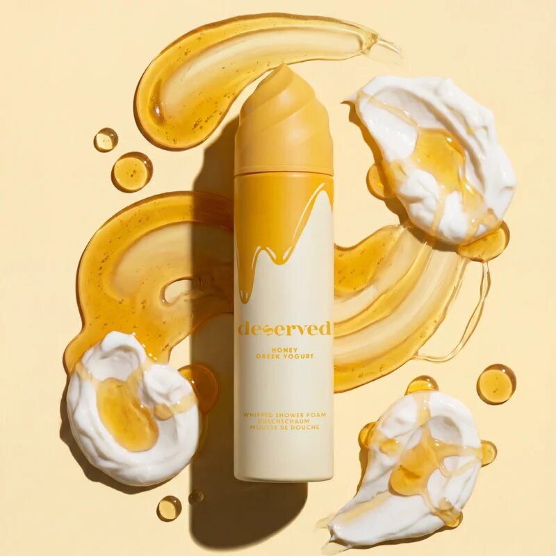 DESERVED Whipped Shower Foam Honey Greek Yogurt spumă pentru duș pentru corp 250 ml