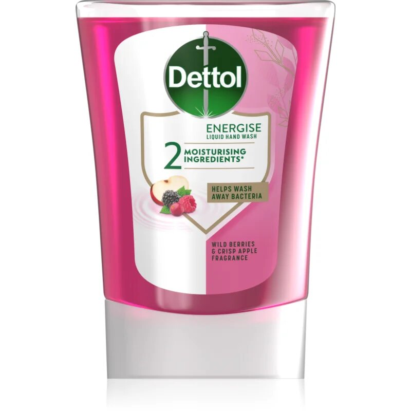 Dettol Energise Liquid Hand Wash Wild Berries & Crisp Apple rezervă pentru dozator de săpun cu senzori fără atingere 250 ml