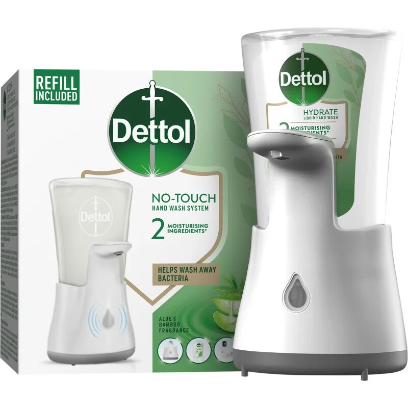Dettol Soft on Skin Aloe Vera dozator de săpun cu senzor fără atingere 250 ml