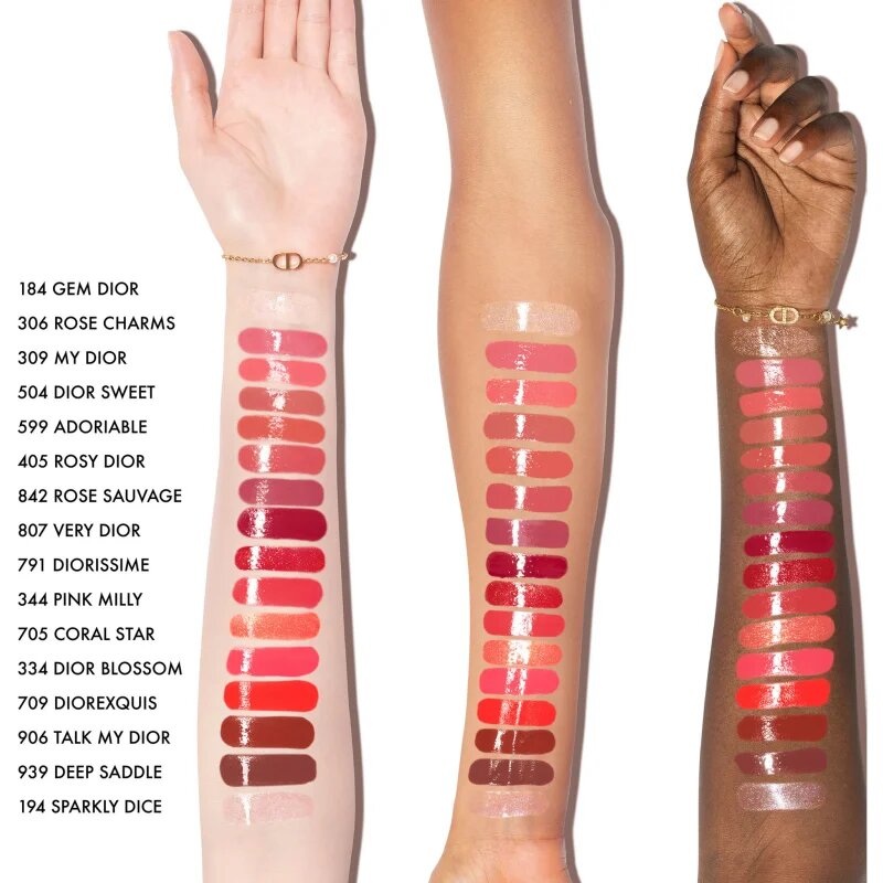 DIOR Addict Glass Lipstick ruj hidratant pentru o stralucire puternica culoare 306 Rose Charms 2.7 g