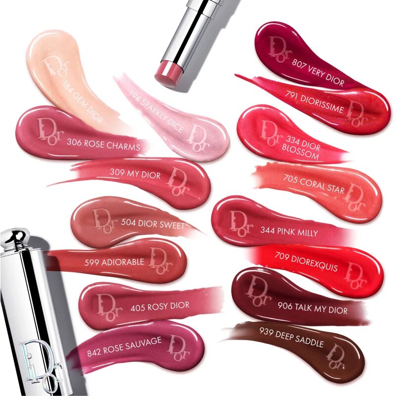 DIOR Addict Glass Lipstick ruj hidratant pentru o stralucire puternica culoare 306 Rose Charms 2.7 g