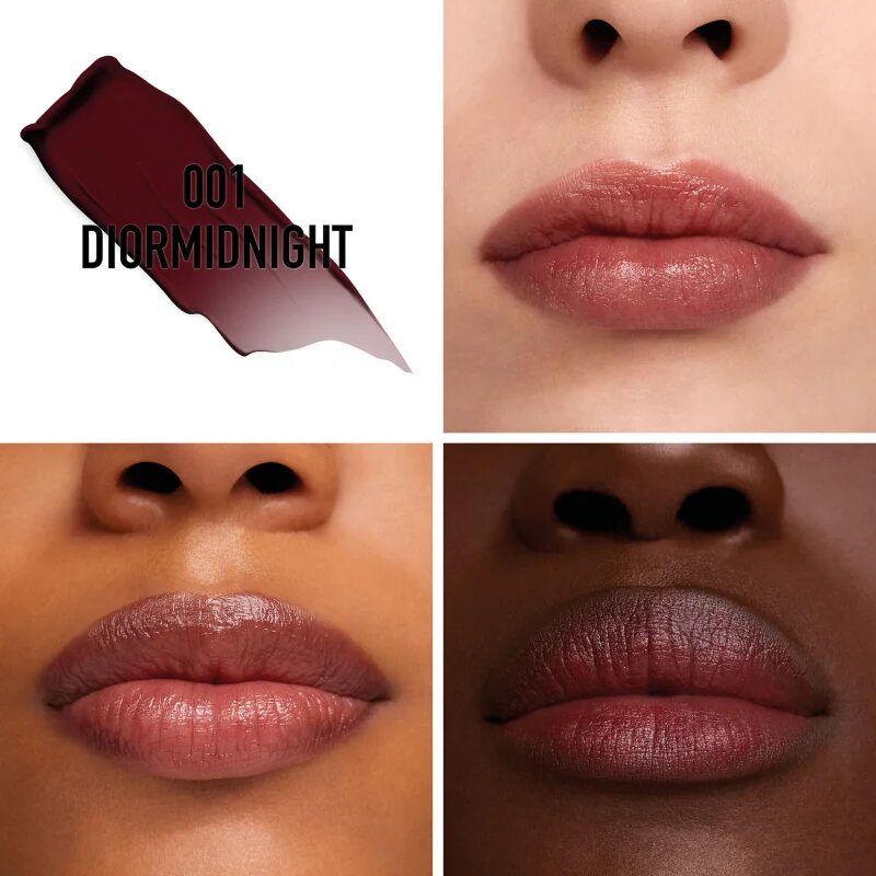 DIOR Rouge Balm Balsam de buze hidratant reincarcabil culoare 001 midnight 3.2 g