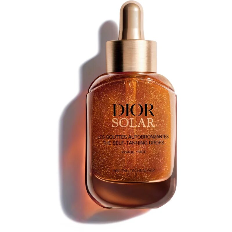 DIOR Solar Self Tanning Drops picaturi pentru bronzare pentru față și gât 30 ml
