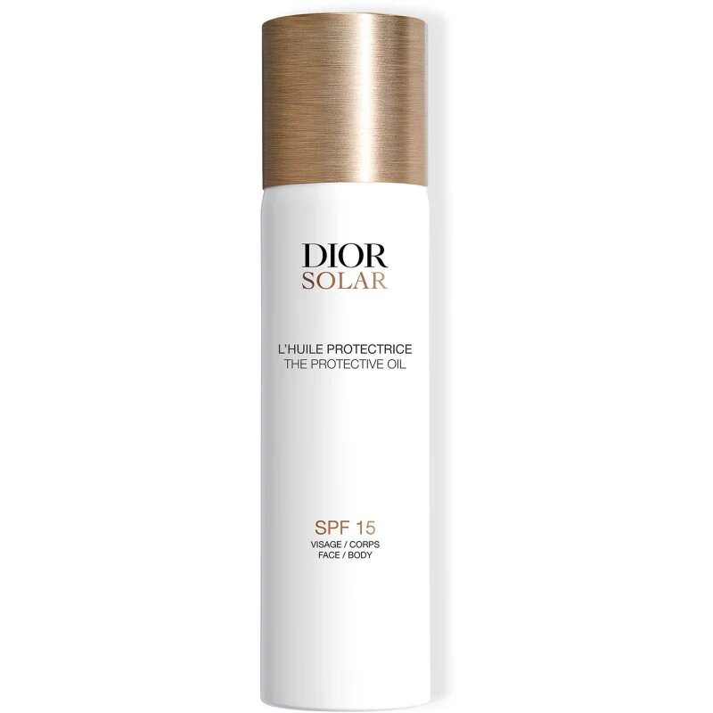 DIOR Solar The Protective Face and Body Oil ulei spray pentru bronzare SPF 15 125 ml