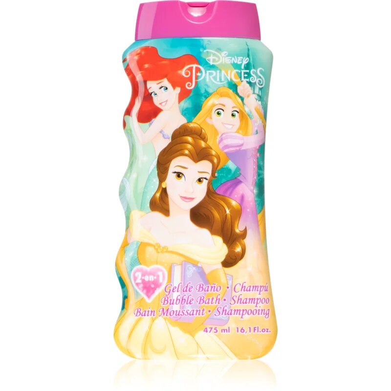 Princess Bubble Bath and Shampoo gel de dus si baie pentru copii 475 ml