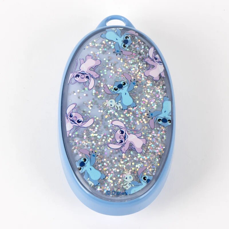 Disney Stitch Detangler Hair Brush perie de par cu particule stralucitoare 1 buc