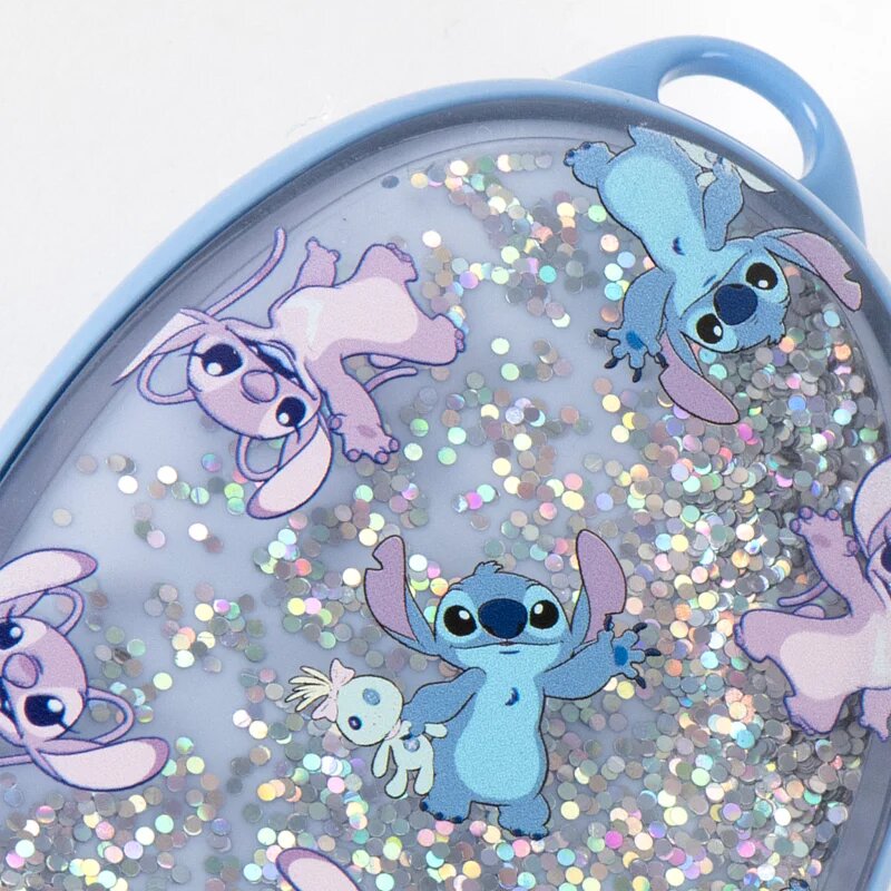 Disney Stitch Detangler Hair Brush perie de par cu particule stralucitoare 1 buc