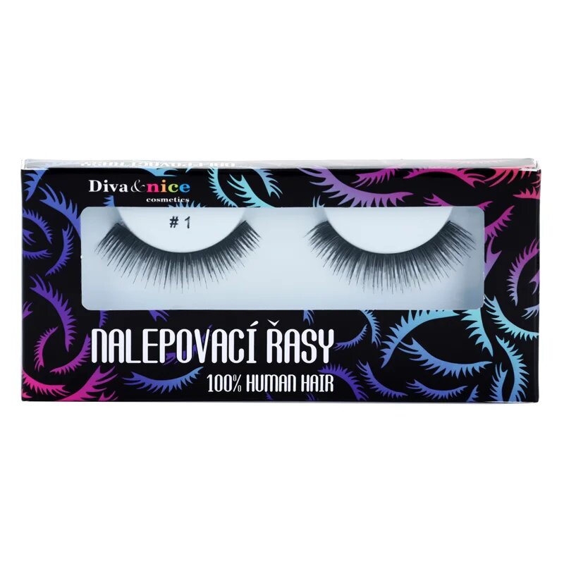 Diva & Nice Cosmetics Accessories Lashes gene false din par natural No. 1 1 buc