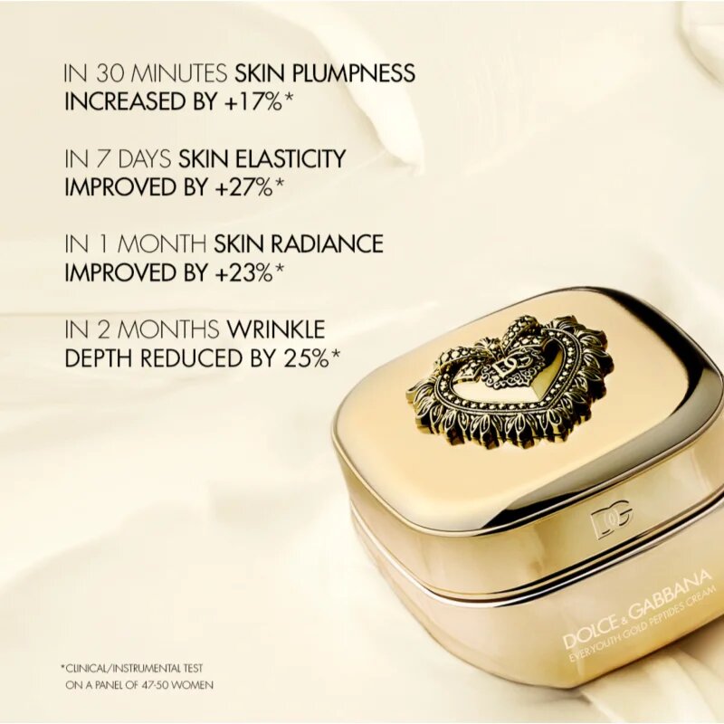 Dolce&Gabbana Ever-Youth Gold Peptides Cream crema de fata cu efect de fermitate rezervă 50 ml