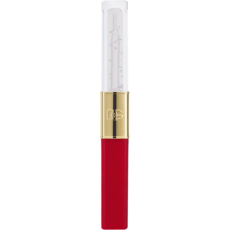 Dolce&Gabbana Make It Double! Lip Tint & Gloss Duo ruj rezistent si luciu de buze. 2 in 1 culoare 05 Cherry Jelly - Red & Clear Gloss 2x2 ml