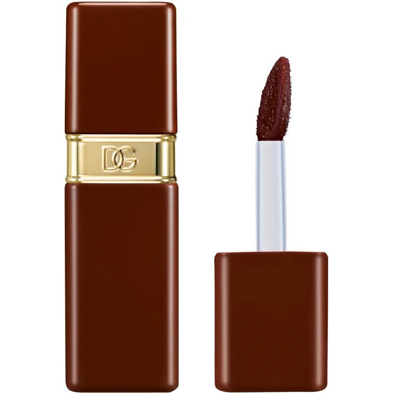 Dolce&Gabbana Rose Dew Lip Bite Ruj de buze lichid de lunga durata cu efect de hidratare culoare 06 Quirky Mocha - Cool Brown 6 ml