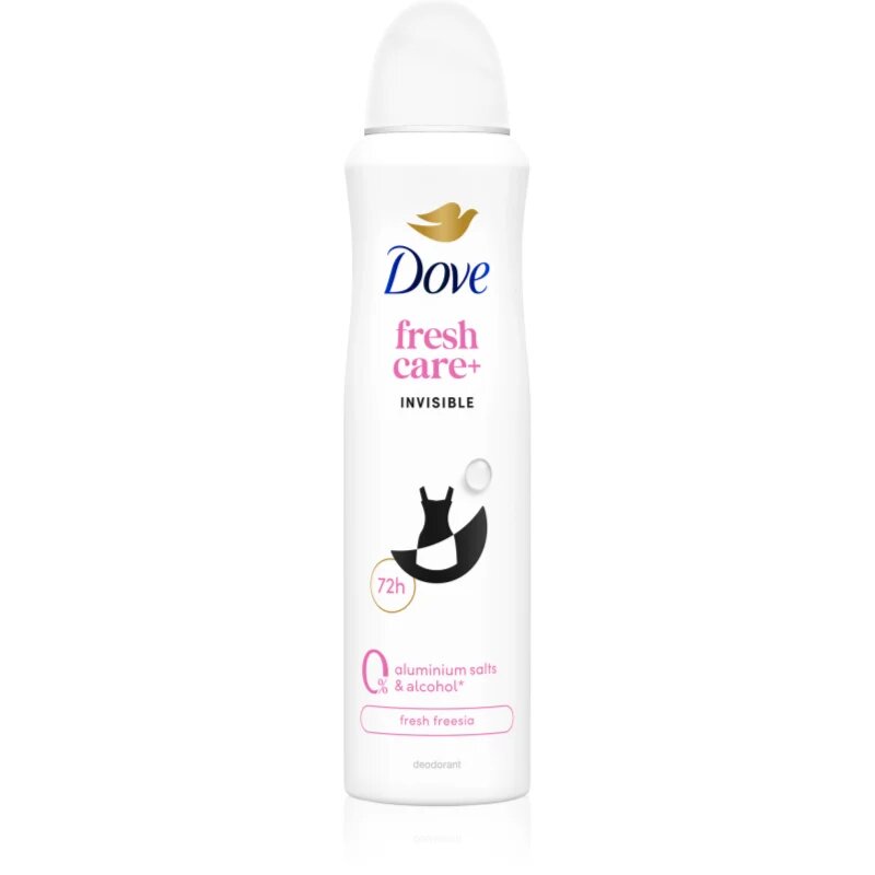 Dove 0% ALU Invisible Care spray anti-perspirant fără aluminiu 150 ml