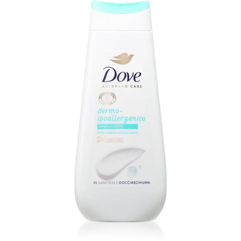 Dove Advanced Care Derma Hypoallergenic gel de duș 225 ml