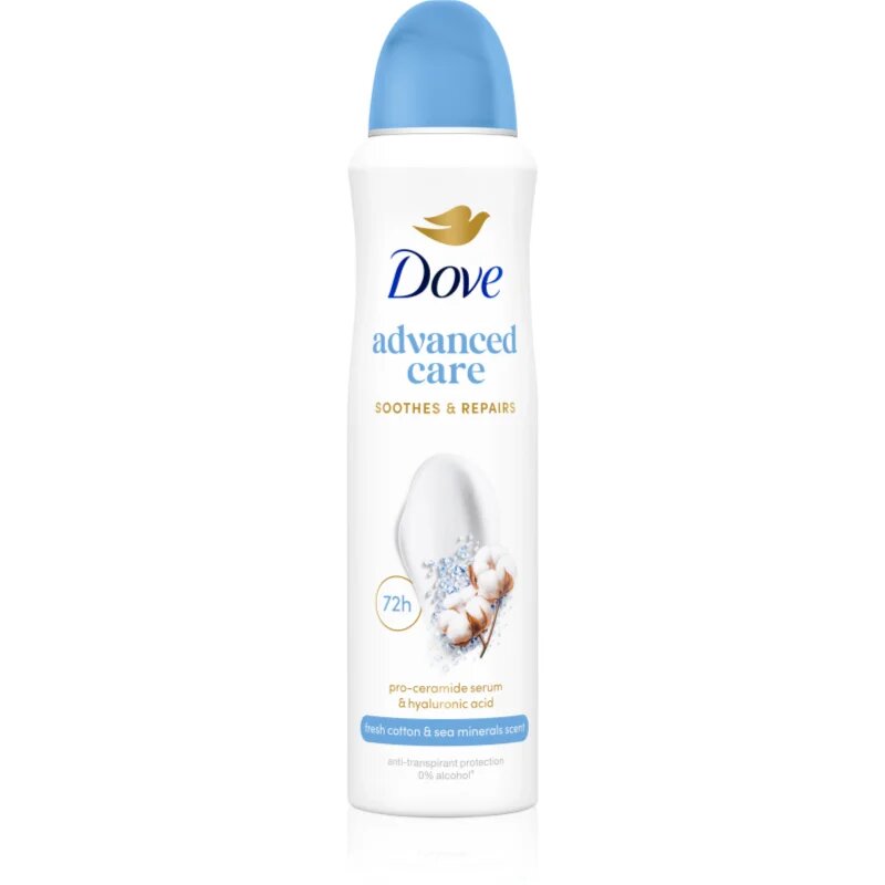 Dove Advanced Care Fresh Cotton and Sea Minerals antiperspirant spray 150 ml