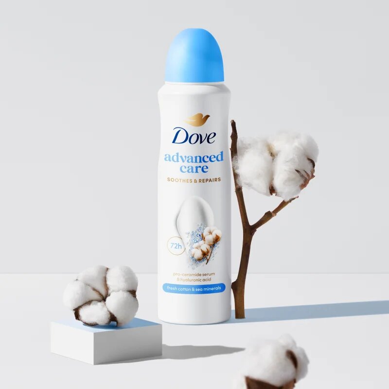 Dove Advanced Care Fresh Cotton and Sea Minerals antiperspirant spray 150 ml