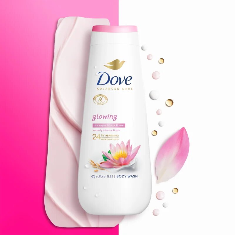 Dove Advanced Care Glowing gel de dus hidratant 225 ml