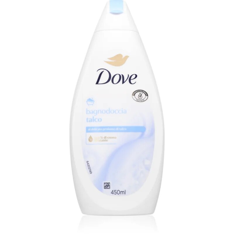 Dove Bath & Shower Gel Talco gel de dus si baie pentru femei 450 ml
