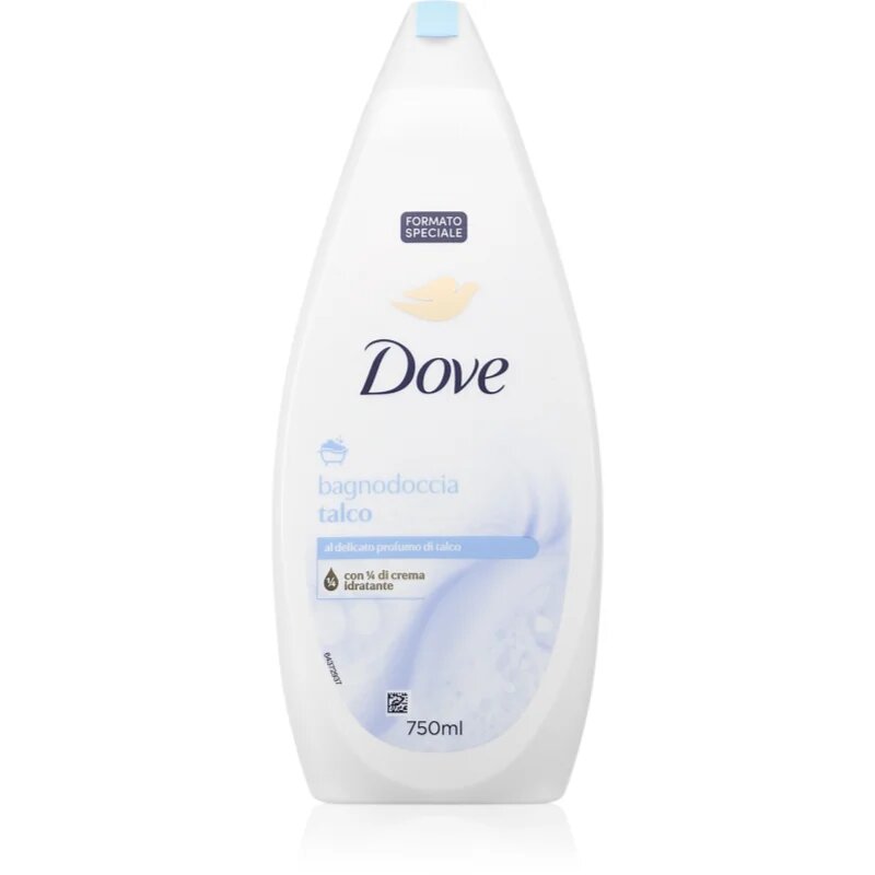 Dove Bath & Shower Gel Talco gel de dus si baie pentru femei 750 ml