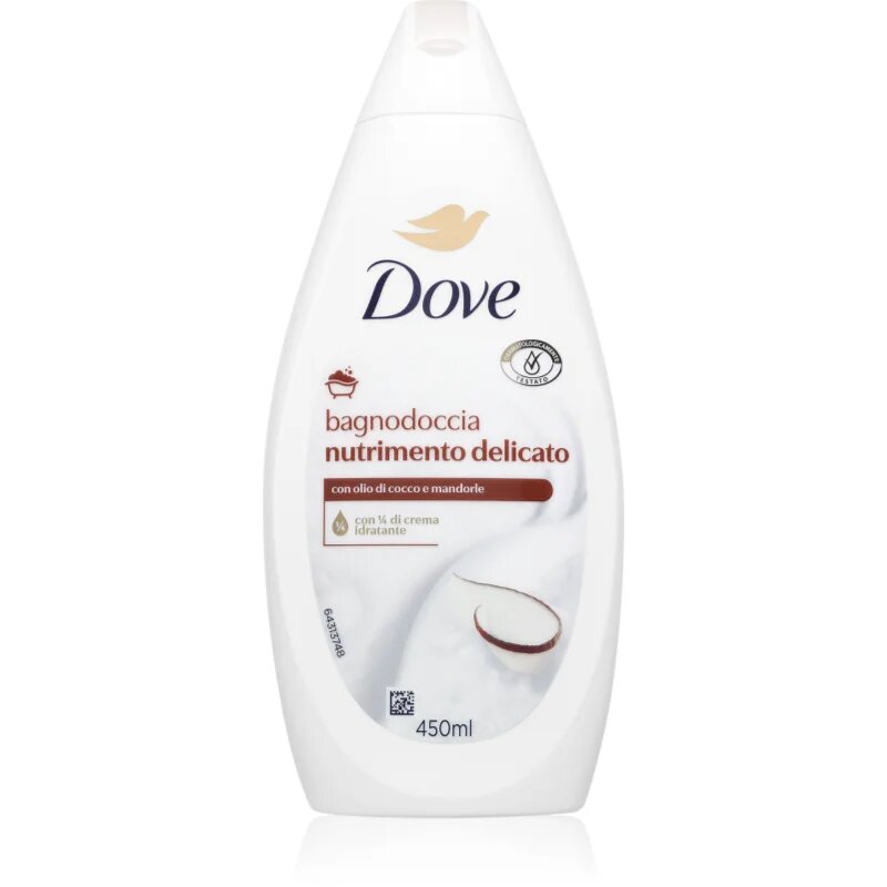 Dove Delicate gel de dus si baie 450 ml