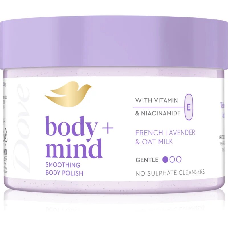 Dove French Lavender & Oat Milk exfoliant pentru corp 295 ml