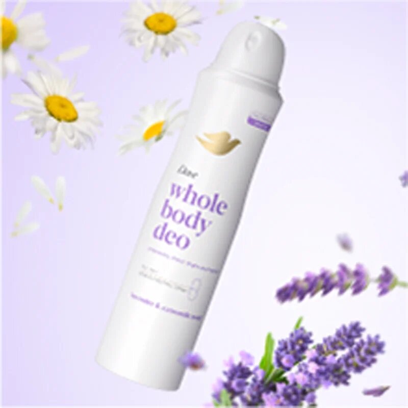 Dove Lavender & Chamomile deodorant spray pentru corp 150 ml