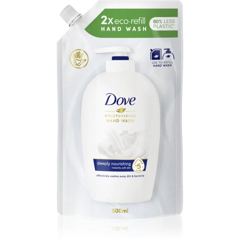 Dove Moisturizing Hand Wash Deeply Nourishing săpun lichid rezervă 500 ml