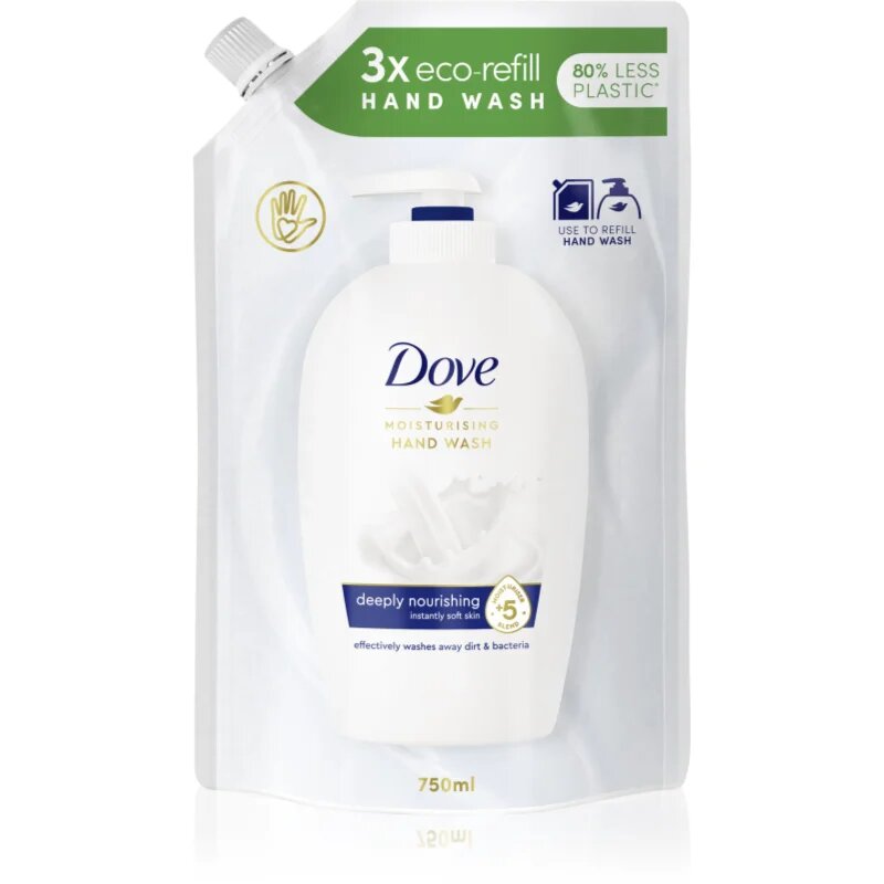 Dove Moisturizing Hand Wash Deeply Nourishing săpun lichid rezervă 750 ml