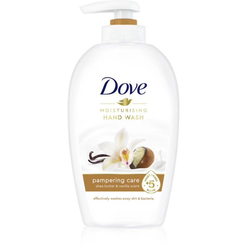 Dove Moisturizing Hand Wash Pampering Care săpun lichid cu pompa unt de shea si vanilie 250 ml